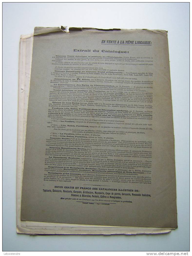 L´AMEUBLEMENT ET GARDE MEUBLE REUNIS-REVUE ARTISTIQUE ET TECHNIQUE DU MEUBLE /TENTURE ET DE LA DECORATION INTERIEUR-1928 - Decoración De Interiores