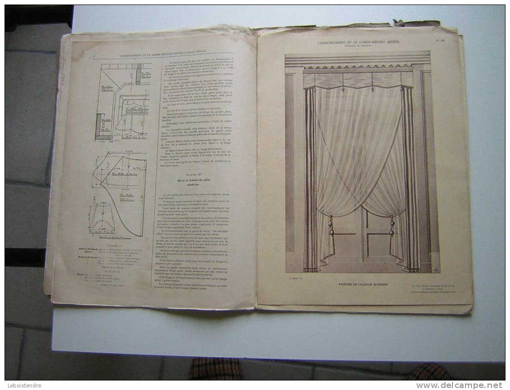 L´AMEUBLEMENT ET GARDE MEUBLE REUNIS-REVUE ARTISTIQUE ET TECHNIQUE DU MEUBLE /TENTURE ET DE LA DECORATION INTERIEUR-1928 - Decoración De Interiores