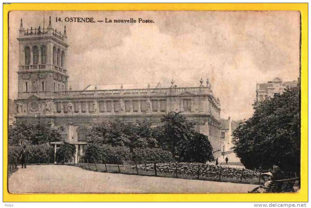 * Oostende - Ostende - Ostend (Kust) * La Nouvelle Poste, Post Office, Parc, Park, Vieux Carte Postale, Old - Oostende