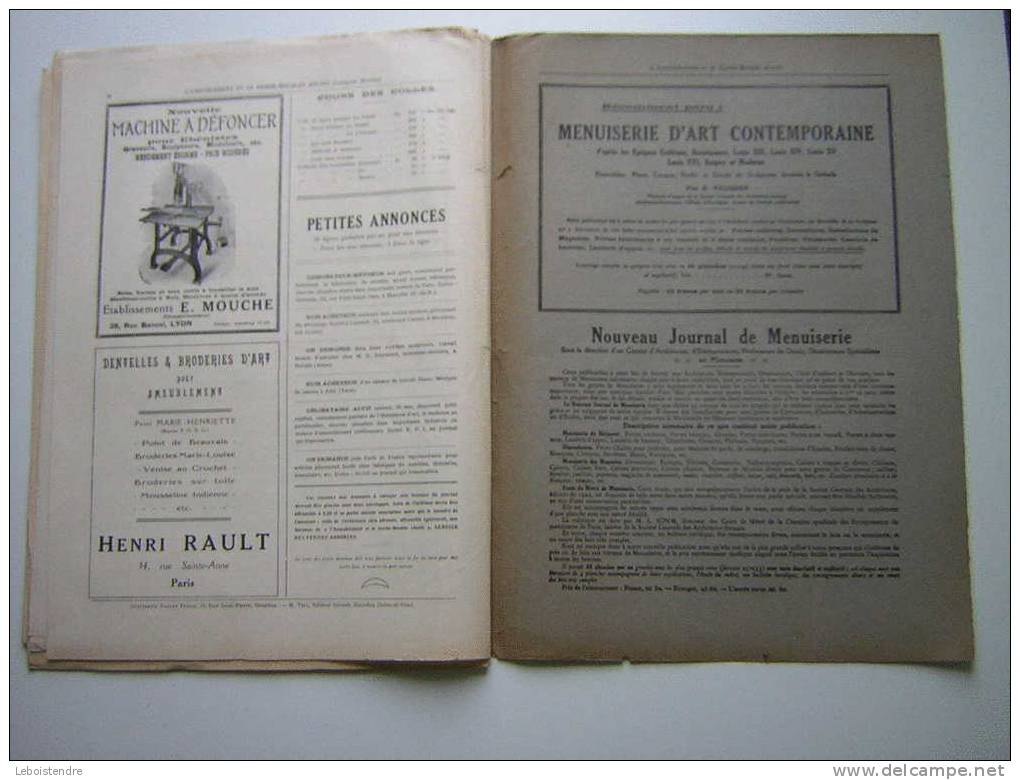 L´AMEUBLEMENT ET GARDE MEUBLE REUNIS-REVUE ARTISTIQUE ET TECHNIQUE DU MEUBLE /TENTURE ET DE LA DECORATION INTERIEUR-1928 - Décoration Intérieure