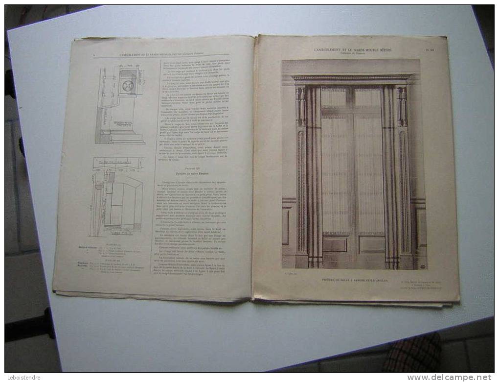 L´AMEUBLEMENT ET GARDE MEUBLE REUNIS-REVUE ARTISTIQUE ET TECHNIQUE DU MEUBLE /TENTURE ET DE LA DECORATION INTERIEUR-1928 - Décoration Intérieure