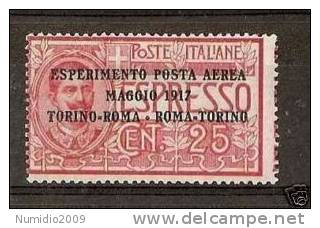 1917 REGNO POSTA AEREA ROMA TORINO MNH ** - RR532 - Luftpost