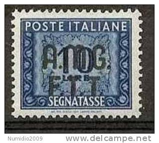 1947-49 TRIESTE A SEGNATASSE 10 LIRE MH * - RR589 - Segnatasse