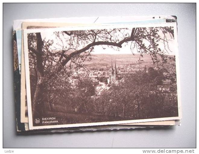 Luxembourg Luxemburg Diekirch Panorama Avec Eglise Et Arbre - Diekirch