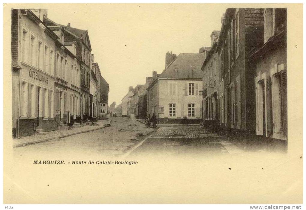 CPA (62)    MARQUISE Route De  Calais Boulogne - Marquise