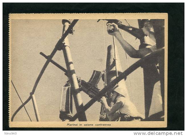 MARINAI IN AZIONE CONTRAEREA - UFF. PROPAGANDA DEL P.N.F. - F/G - N/V - EPOCA - Guerre 1939-45