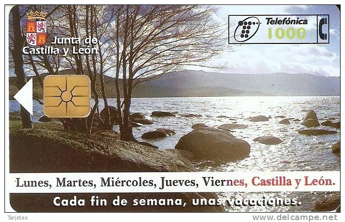 CP-128 TARJETA CASTILLA Y LEON DE TIRADA 80000 - Commemorative Advertisment