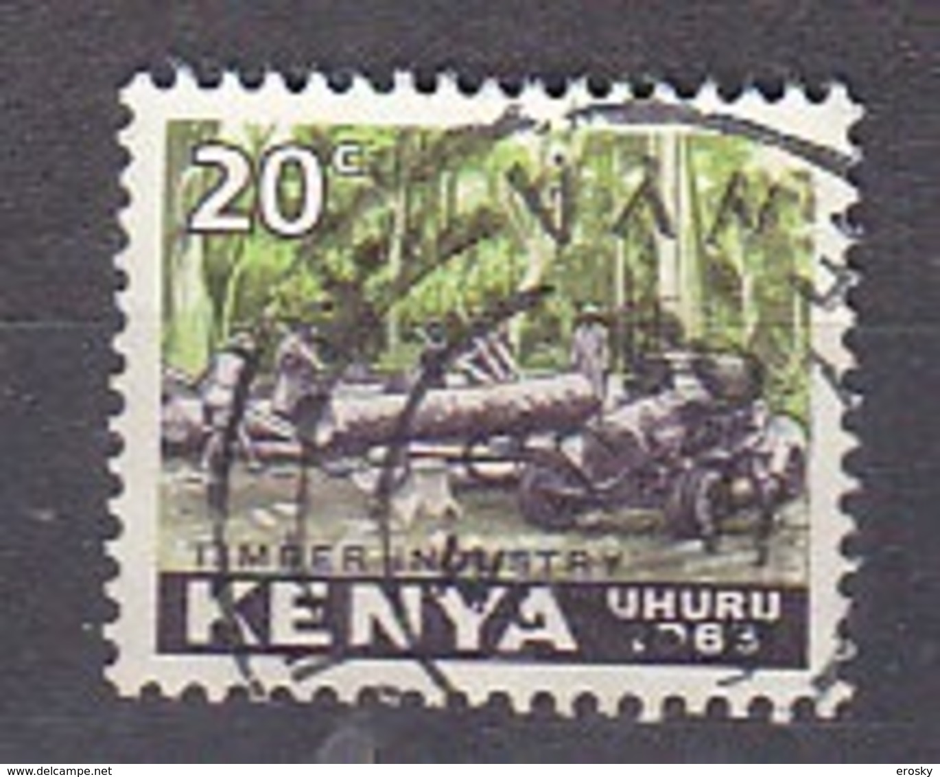 B0169 - KENYA Yv N°3 BOIS - Kenya (1963-...)