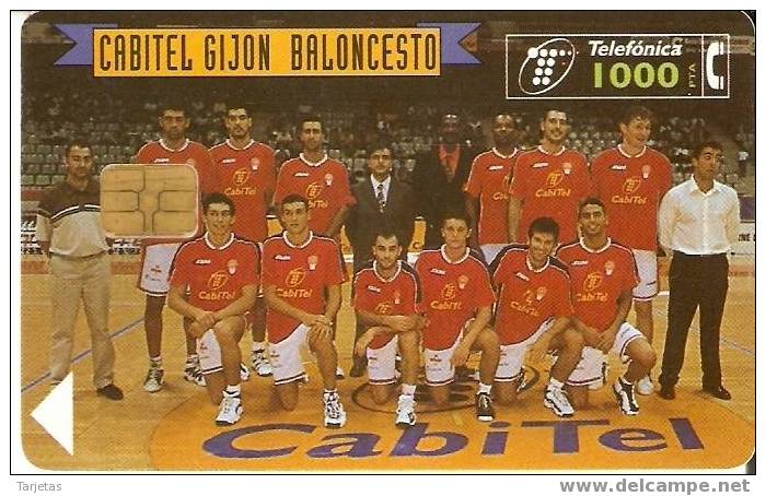 CP-138 TARJETA BALONCESTO CABITEL DE TIRADA 1000000 - Commemorative Advertisment