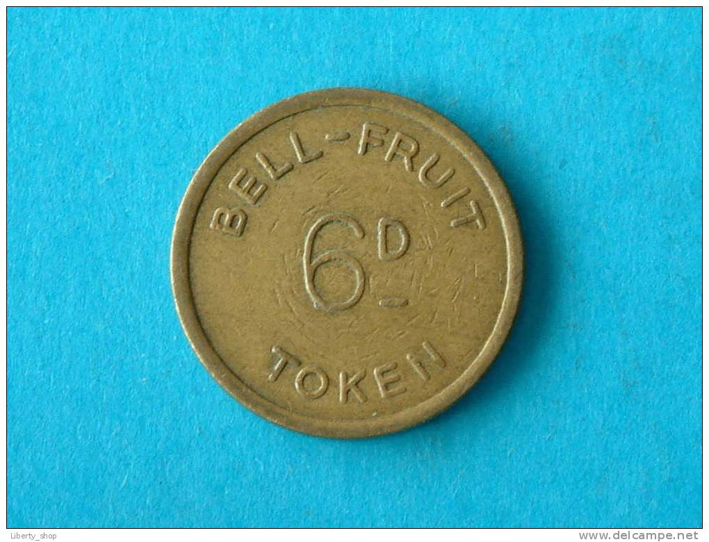 BELL FRUIT 6 D TOKEN / BELL FRUIT 2 1/2 P TOKEN ! - Casino