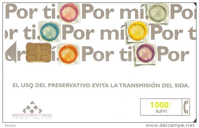 CP-166 TARJETA DE POR TI POR MI  DE TIRADA 510000 - Commemorative Advertisment