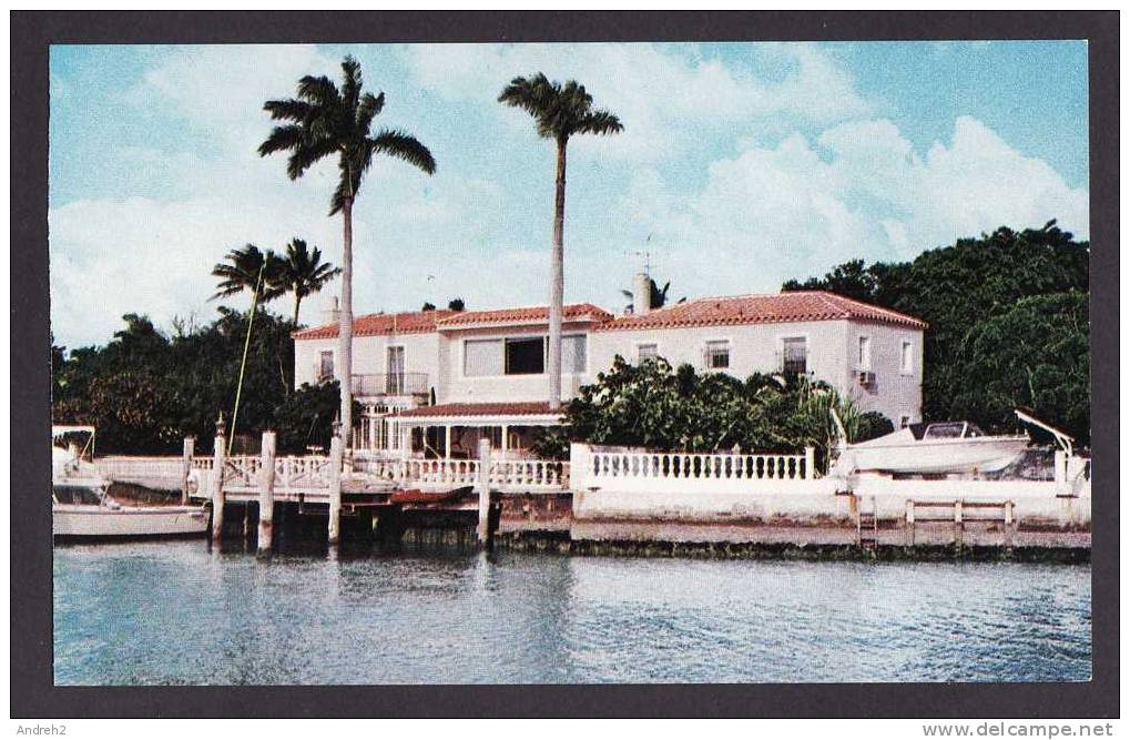 FLORIDA - MIAMI BEACH - BISCAYNE BAY WATERFRONT HOME OF ANITA BRYANT - Miami Beach