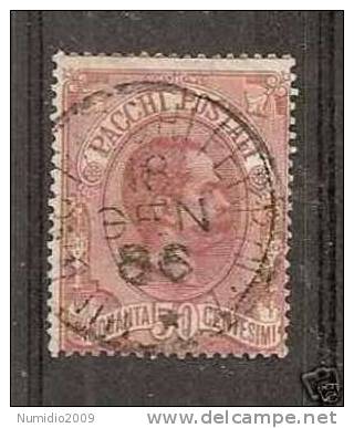 1884-86 REGNO USATO PACCHI POSTALI 50 CENT - RR914 - Pacchi Postali