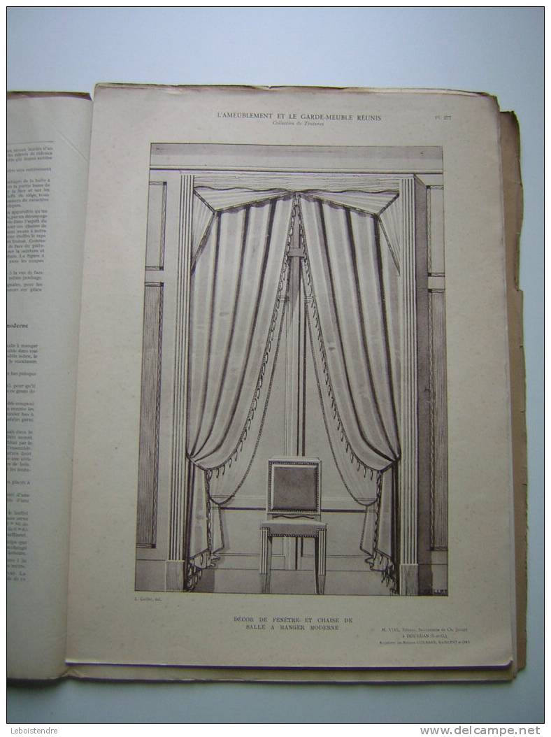 L´AMEUBLEMENT ET GARDE MEUBLE REUNIS-REVUE ARTISTIQUE ET PRATIQUE DU MEUBLE /TENTURE ET DE LA DECORATION INTERIEURE-1926 - Home Decoration