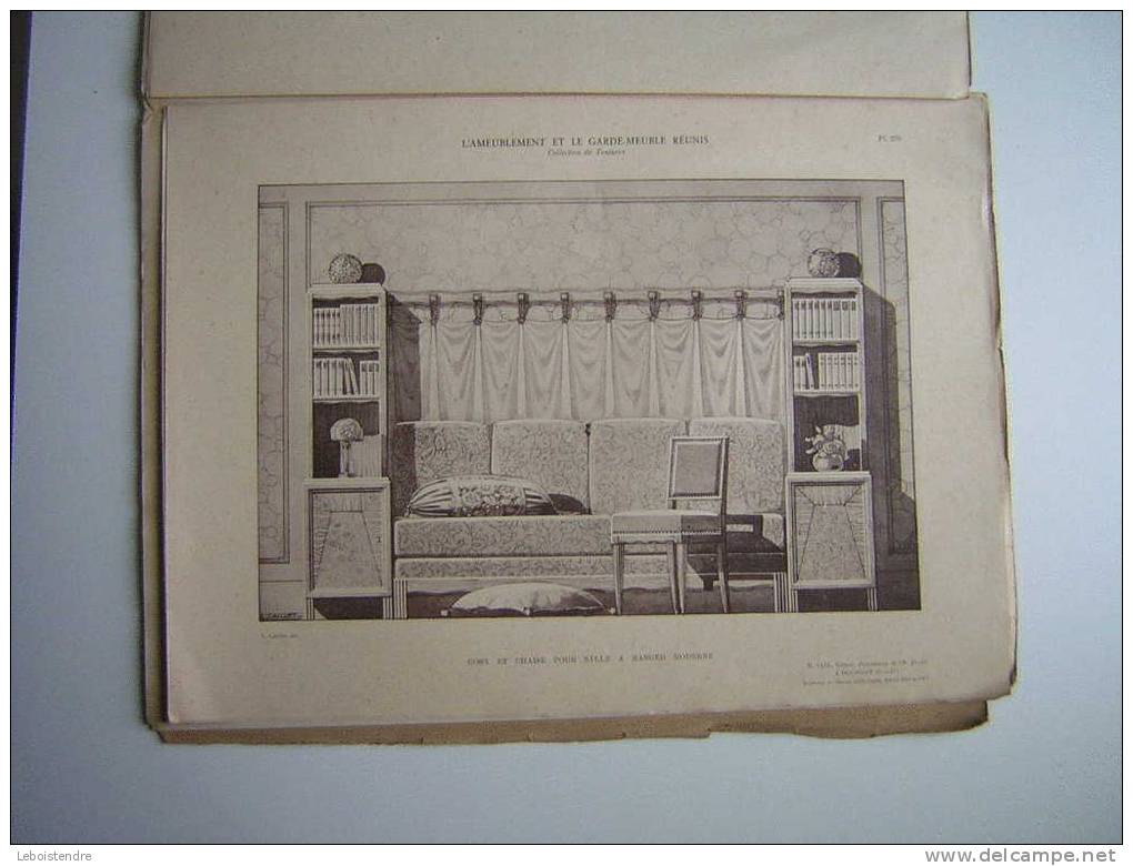 L´AMEUBLEMENT ET GARDE MEUBLE REUNIS-REVUE ARTISTIQUE ET PRATIQUE DU MEUBLE /TENTURE ET DE LA DECORATION INTERIEURE-1926 - Decoración De Interiores