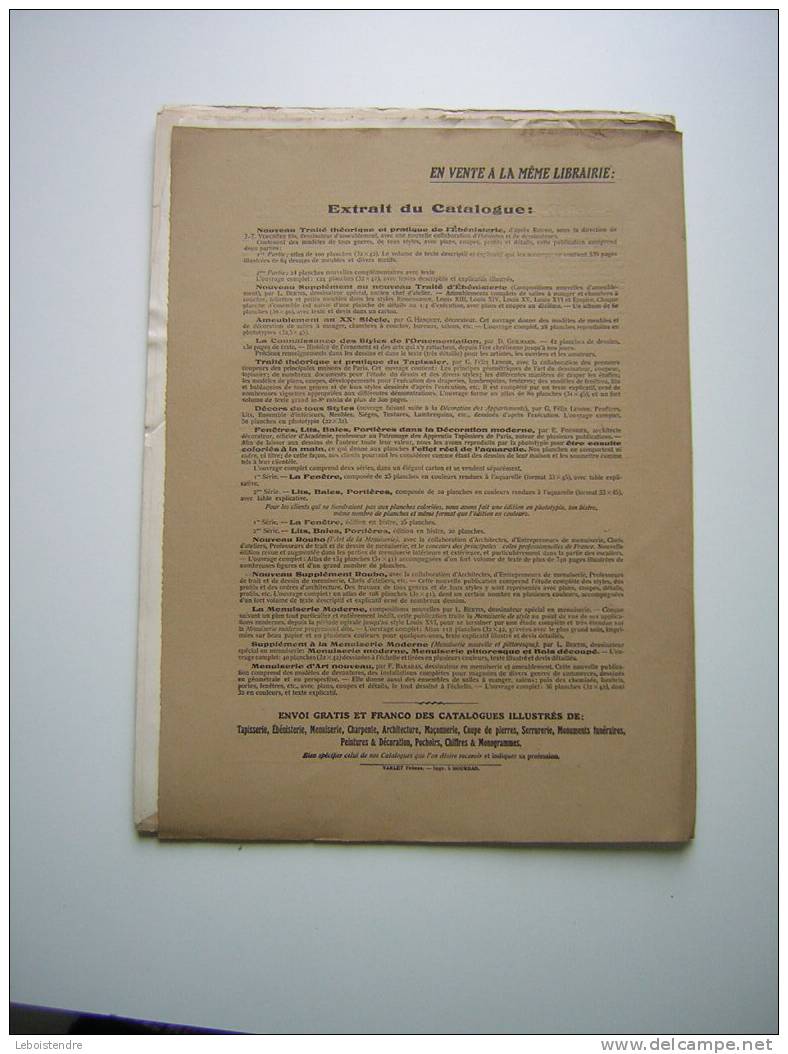 L´AMEUBLEMENT ET GARDE MEUBLE REUNIS-REVUE ARTISTIQUE ET PRATIQUE DU MEUBLE /TENTURE ET DE LA DECORATION INTERIEURE-1926 - Innendekoration