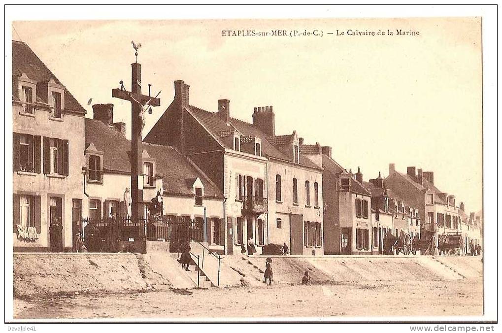 62  ETAPLES Sur MER  LE  CALVAIRE  DE LA  MARINE  TRES BON ETAT - Etaples