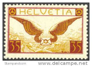 Switzerland C13 Mint Hinged Airmail From 1929 - Nuovi