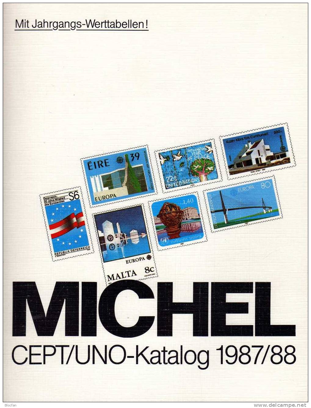 CEPT/UNO Michel Katalog 1987 Europa-Motiv Antiquarisch 8€ EUROPE Stamps Catalogue Of The Country /topics UN Genf Wien NY - France