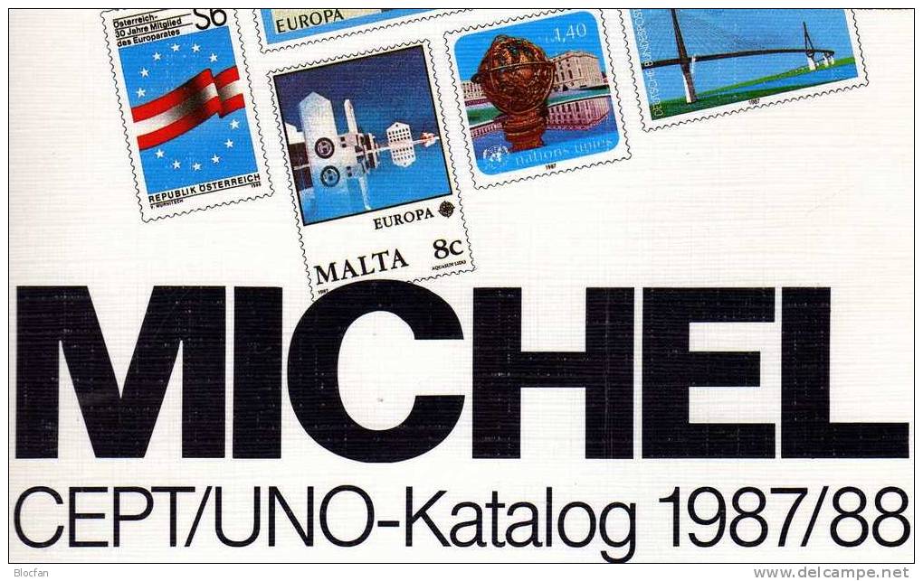 CEPT/UNO Michel Katalog 1987 Europa-Motiv Antiquarisch 8€ EUROPE Stamps Catalogue Of The Country /topics UN Genf Wien NY - France