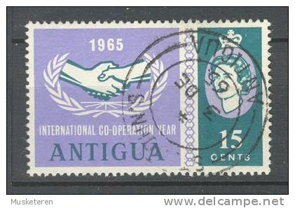 Anguilla 1965 SG. 169  15 C. International Co-Operation Year Deluxe Cancel St. Jihn´s ANTIGUA !! - Altri & Non Classificati