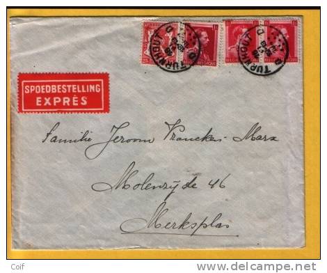 423+528 Op EXPRES Brief Met Stempel TURNHOUT - 1931-1934 Kepi