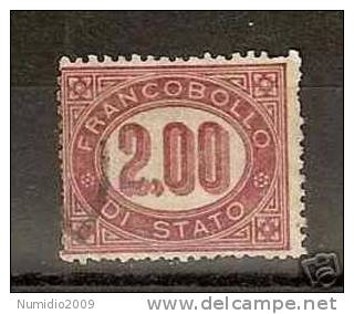 1875 REGNO USATO SERVIZI DI STATO 2,00 LIRE  - RR976 - Officials