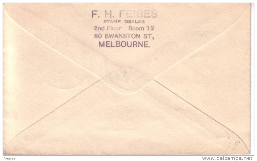 Lettre AUSTRALIE 1947 Voyagé From Melbourne To Palestine Jerusalem First Day Cover - Cartas & Documentos