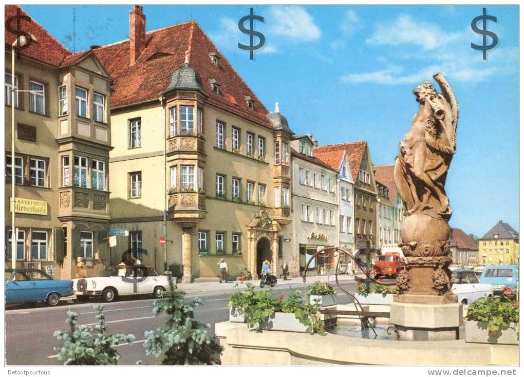 BAYREUTH Marktplatz Mit Altem Rathaus 1967 Schöne MERCEDES BENZ Wagen Voiture Auto Car ) - Bayreuth