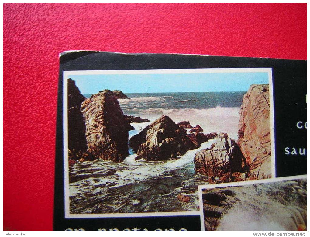 CPM OU CPSM -56-MORBIHAN-LA COTE SAUVAGE-MULTI-VUES  -EN BRETAGNE-PRESQU'ILE DE QUIBERON - - Baud