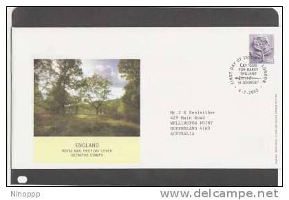 Great Britain-2002 Definitive 68p   FDC - 2001-2010 Em. Décimales