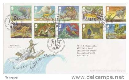 Great Britain-2002 Just So Stories   FDC - 2001-2010 Decimal Issues