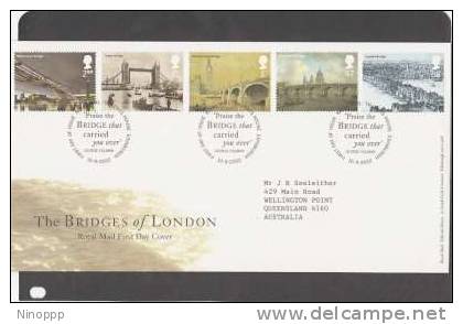 Great Britain-2002 The Bridges Of London   FDC - Bridges