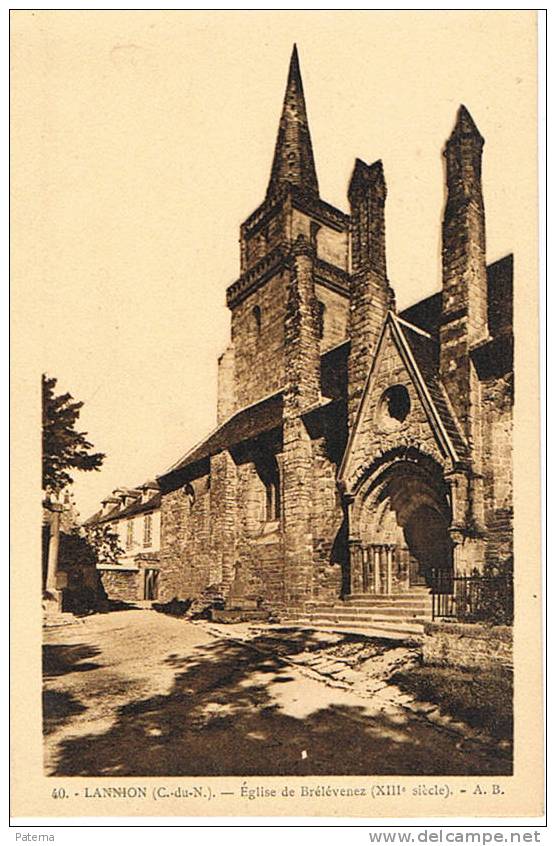 LANNION ,Iglesia  Brelevenez, ( Francia)  Postal, Posta Card, Postkarte - Lannion