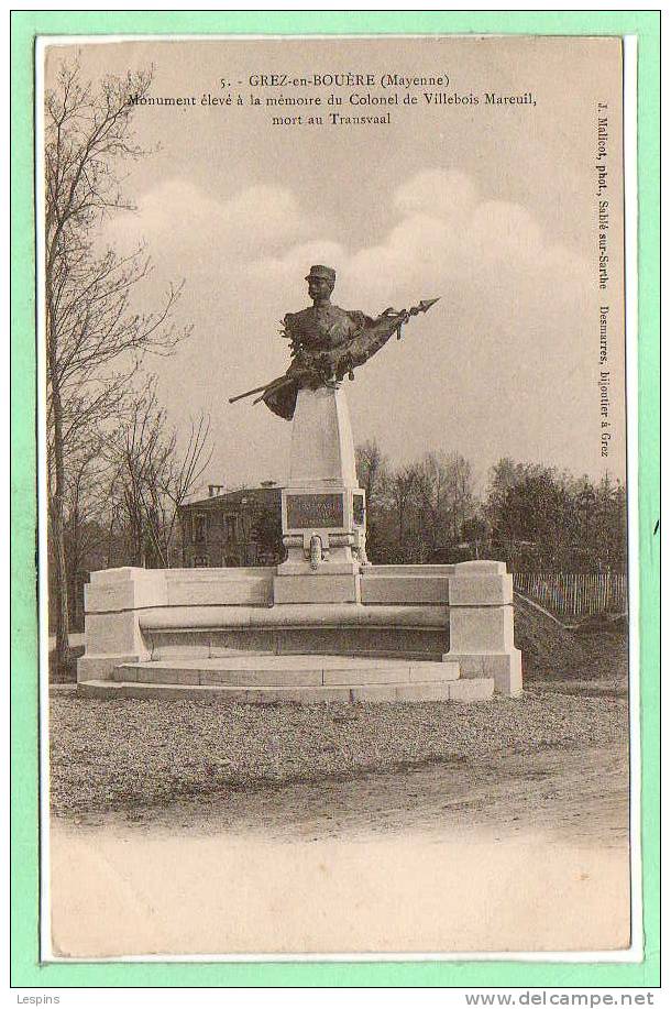 53 - GREZ En BOUERE -- Monument élevé à ..... - Crez En Bouere