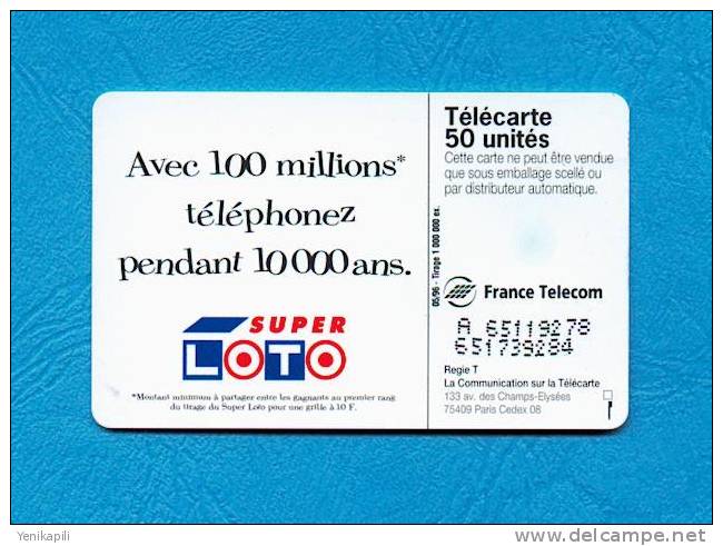 ( 3176 ) - 100 Millions - Super Loto  - ( F 655 ) - *** EC / BE ***  - Voir Scan - - Fehldrucke