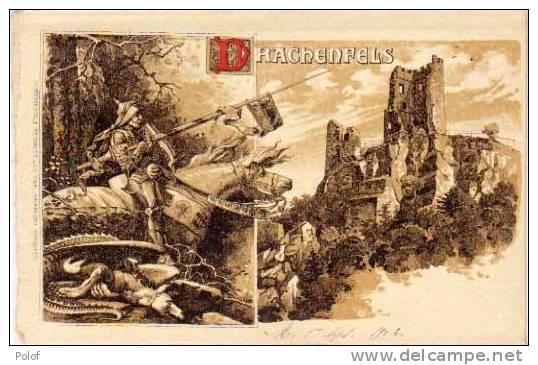 Drachenfels - Belle Illustration   (7698) - Koenigswinter