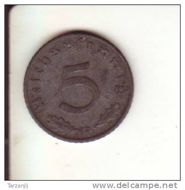 5 Reichspfennig 1940 D - 5 Reichspfennig