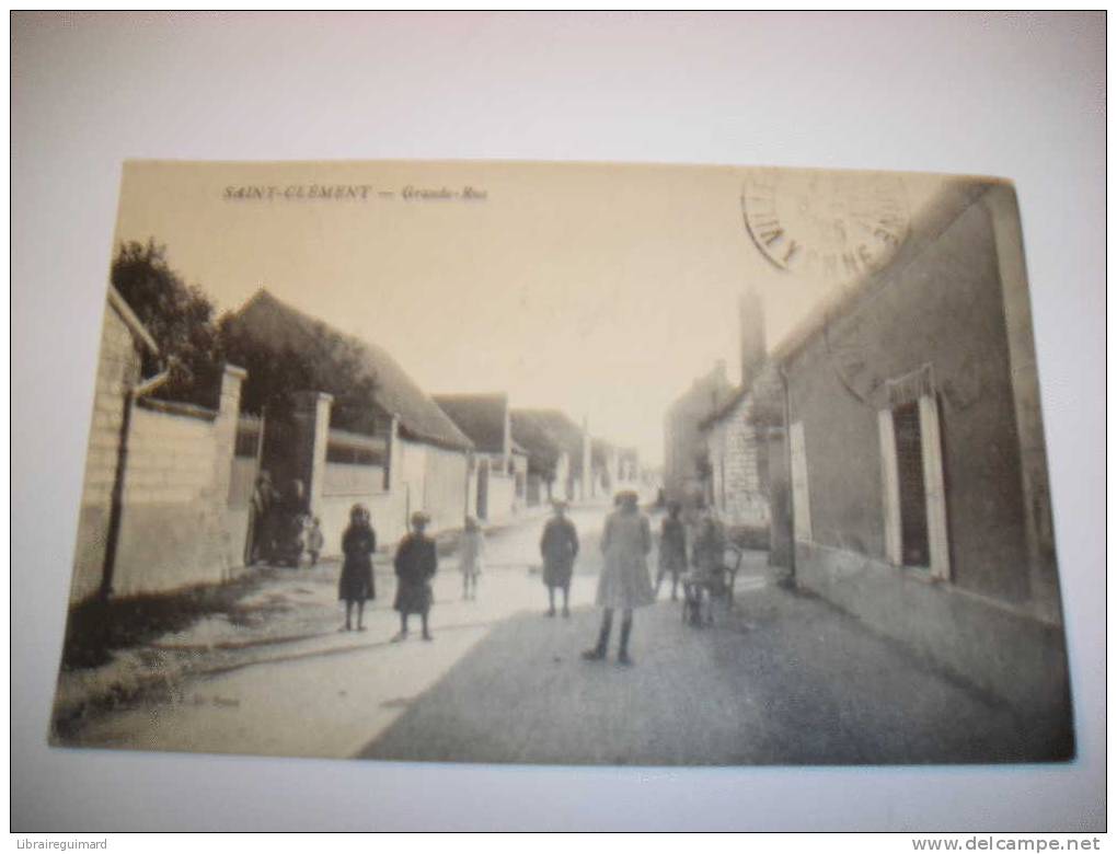 2 Bcs - CPA - SAINT-CLEMENT - Grande-Rue - [89] Yonne - - Saint Clement