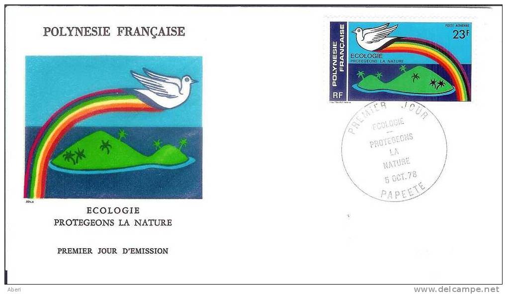 FDC 773  POLYNESIE  - PA 141  ECOLOGIE - FDC