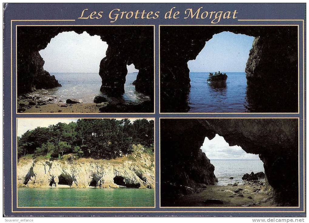 CP Crozon Morgat Les Grandes Et Petites Grottes Visite En Bateau 29 Finistère Multivues Multi Vues - Crozon