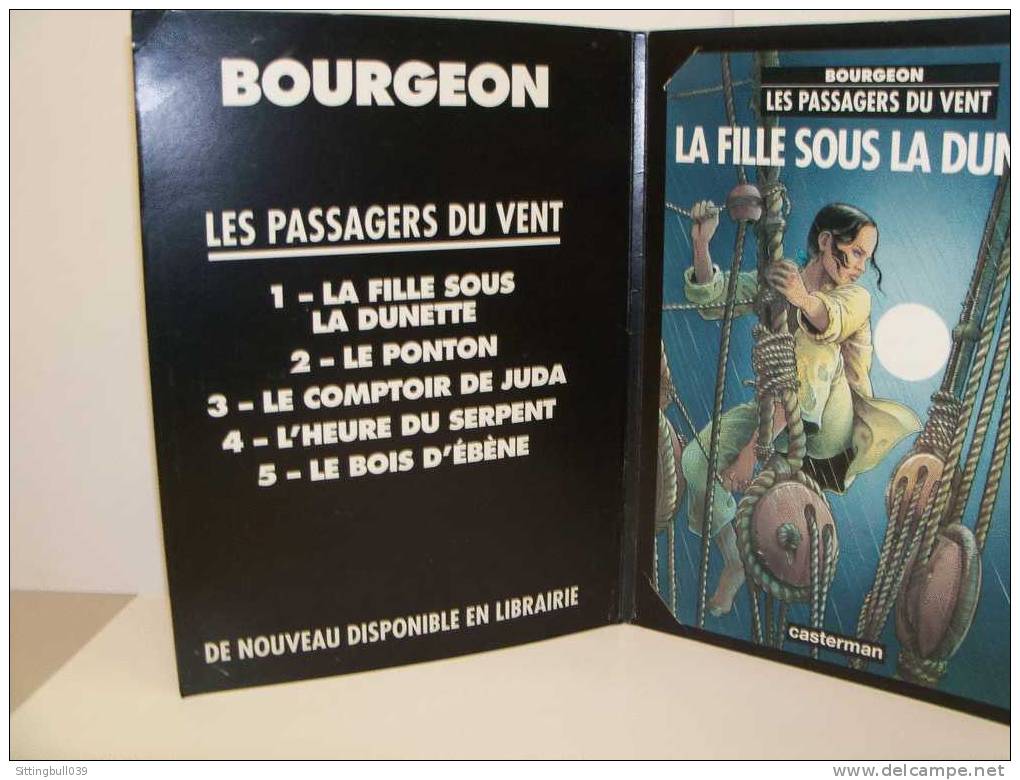 BOURGEON. LES PASSAGERS DU VENT. PLV Casterman, Regroupant Les 5 COUVERTURES De La Série. SD 1984. - Advertentie
