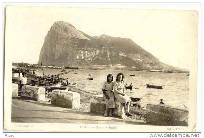 GIB10: GIBRALTAR : Rock From Spanish Beach - Gibilterra