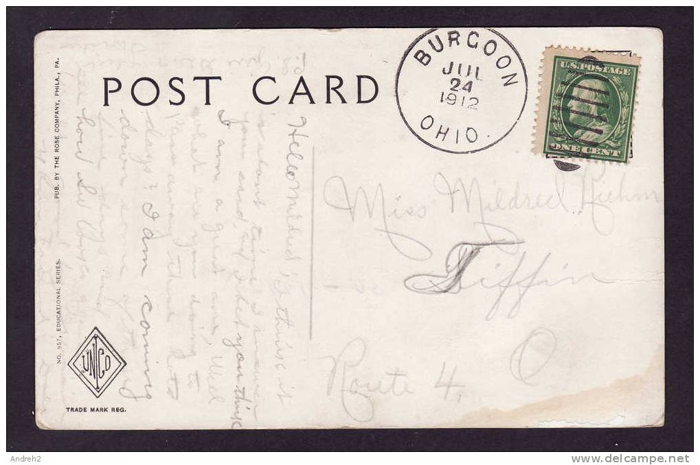 POLITIQUE - POSTMARKED 1912 WITH A 1 CENT STAMP - THE DECLARATION OF INDEPENDENCE BY THOMAS JEFFERSON - Parteien & Wahlen