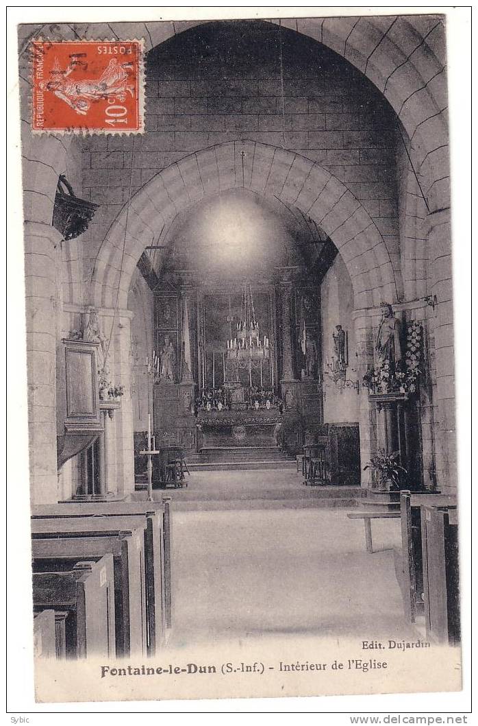 FONTAINE LE DUN - Intérieur De L'église - Fontaine Le Dun