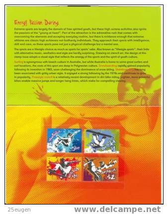 AUSTRALIA 2006 EXTREME SPORTS  PRESENTATION PACKET SET MNH - Neufs