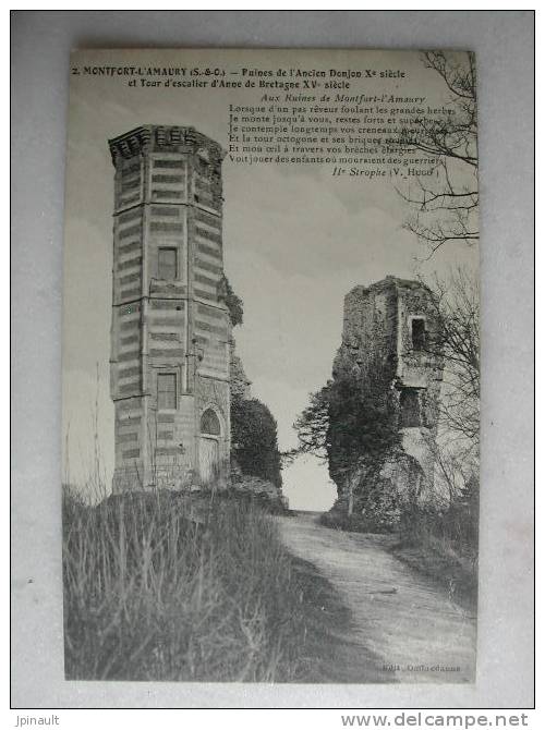 MONTFORT L'AMAURY - Ruines De L'ancien Donjon Et Tour D'escalier D'Anne De Bretagne - Montfort L'Amaury