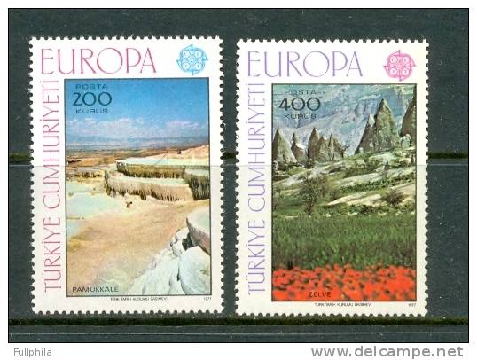 1977 TURKEY EUROPA CEPT LANDSCAPES MNH ** - 1977