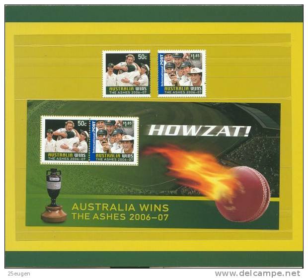 AUSTRALIA 2007 CRICKET  MNH IN PRESENTATION PACKET - Ungebraucht