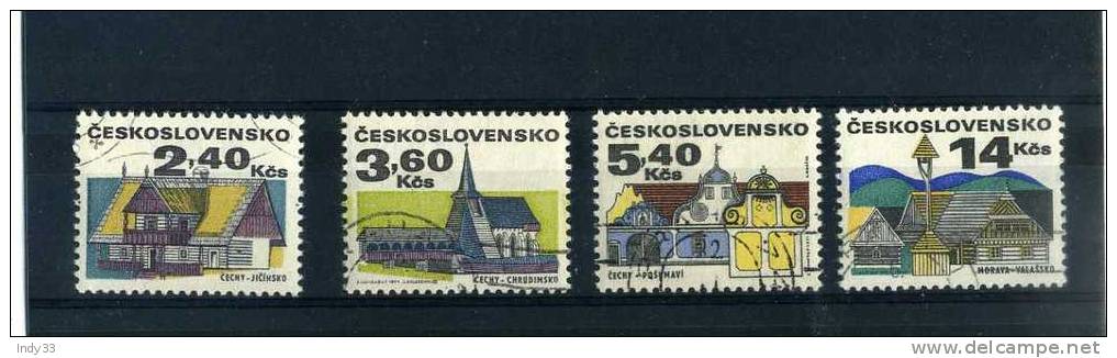 - ENSEMBLE DE TIMBRES DE TCHECOSLOVAQUIE DE 1971 . OBLITERES - Oblitérés